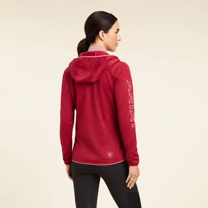 Women Sweatshirts and Hoodies Ariat Byron Full Zip Hoodie Red Bud Women Sweatshirts and Hoodies Ariat Byron Full Zip Hoodie Red Bud