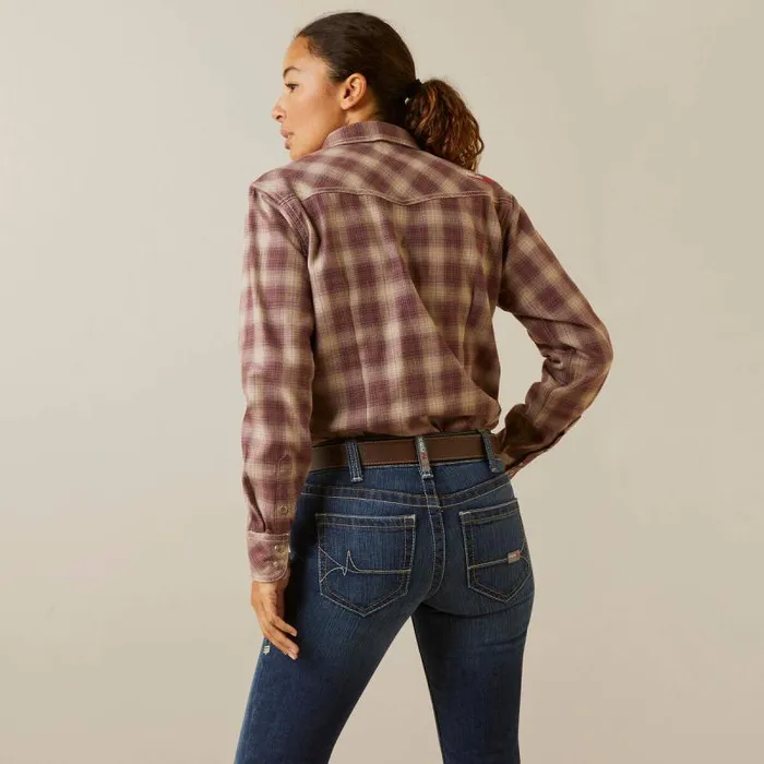 Women TShirts and Tops Ariat FR Oakley Retro Fit Snap Work Shirt Peppercorn Women TShirts and Tops Ariat FR Oakley Retro Fit Snap Work Shirt Peppercorn