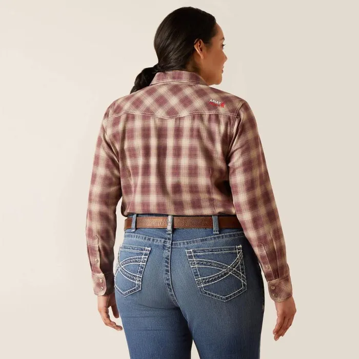 Women TShirts and Tops Ariat FR Oakley Retro Fit Snap Work Shirt Peppercorn Women TShirts and Tops Ariat FR Oakley Retro Fit Snap Work Shirt Peppercorn