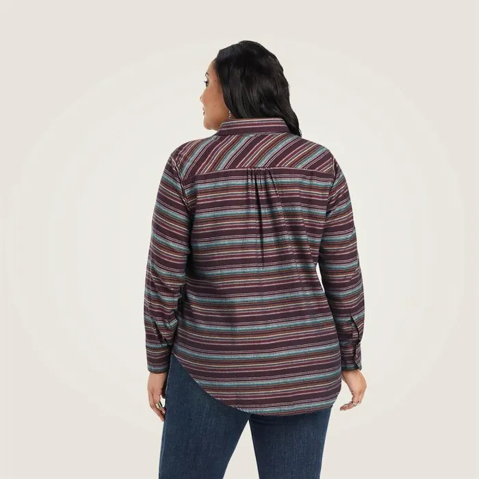 Women TShirts and Tops Ariat REAL Billie Jean Popover Shirt Roadside Stripe Women TShirts and Tops Ariat REAL Billie Jean Popover Shirt Roadside Stripe