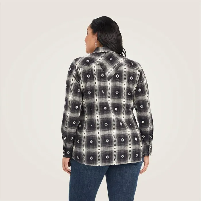 Women TShirts and Tops Ariat REAL Thunderstorm Shirt Thunderstorm Plaid Dobby Flann Women TShirts and Tops Ariat REAL Thunderstorm Shirt Thunderstorm Plaid Dobby Flann