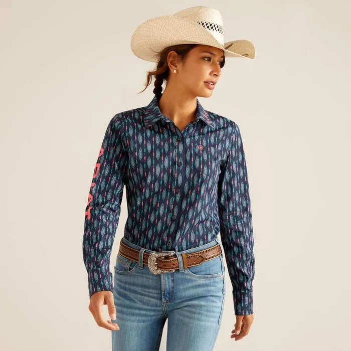 Women TShirts and Tops Ariat Wrinkle Resist Team Kirby Stretch Shirt Backwoods Ikat Women TShirts and Tops Ariat Wrinkle Resist Team Kirby Stretch Shirt Backwoods Ikat