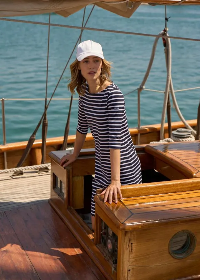 Women The AntiUV Stripes Collection Saint James PROPRIANO Navy White