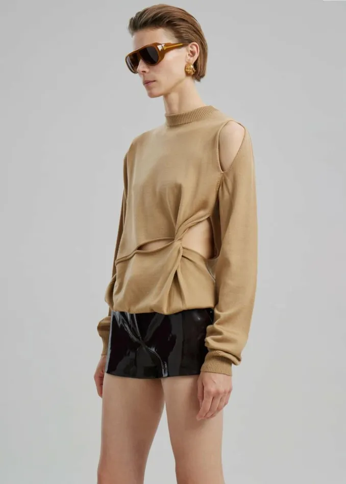 Women The Frankie Shop Sportmax Holiday Top 8211 Beige Beige
