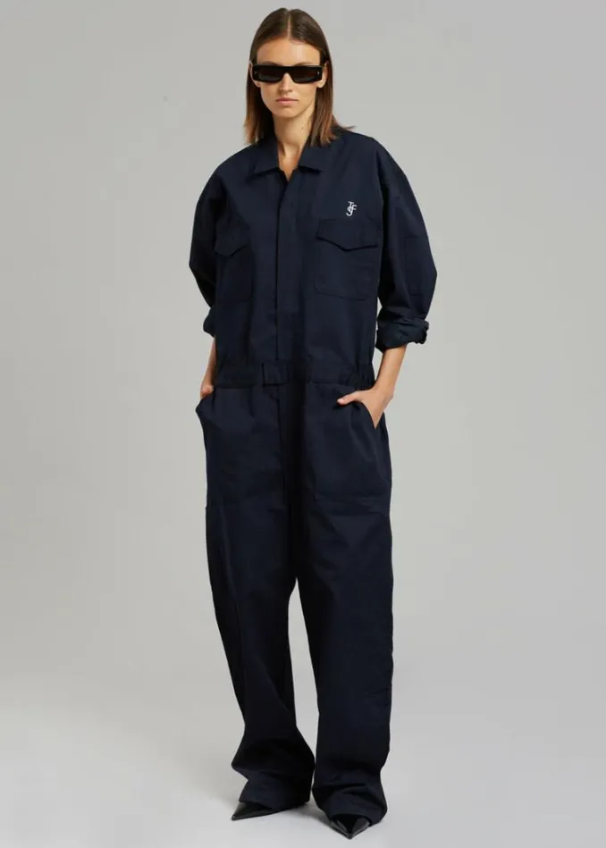 Women The Frankie Shop TFS Oversized Boiler Suit 8211 Navy Navy