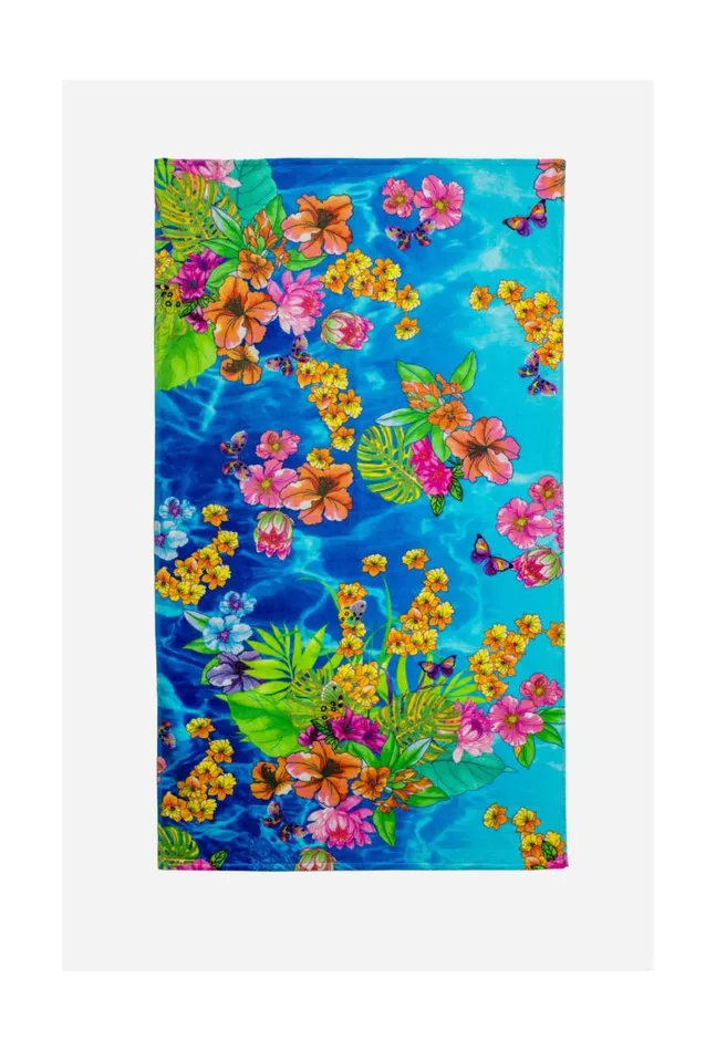 Women Water Tropic Beach Towel Water Tropic Johnny Was Towels