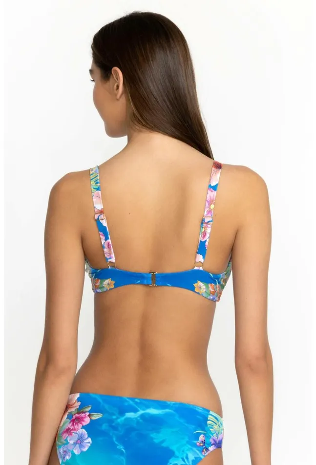 Women Water Tropic Tie Dye Twist Bikini Top Water Tropic Johnny Was TwoPieces