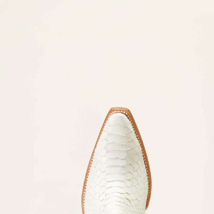 Women Western Boots Ariat Dixon Python Western Boot Classic White