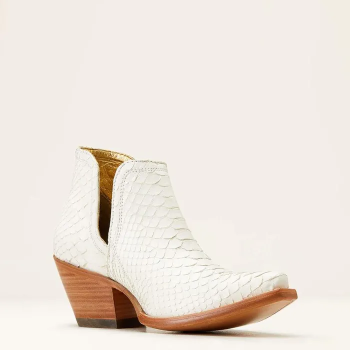 Women Western Boots Ariat Dixon Python Western Boot Classic White