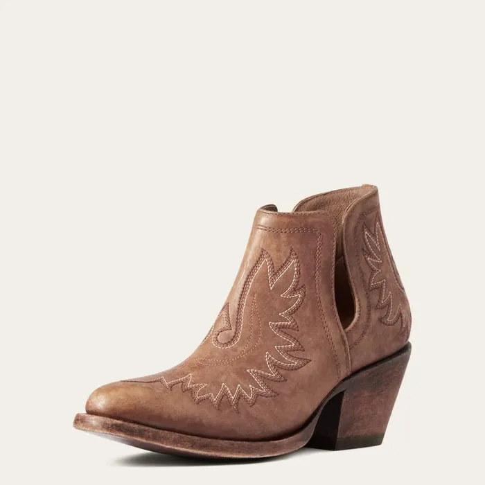 Women Western Boots Ariat Dixon R Toe Western Boot Naturally Distressed Brown Women Western Boots Ariat Dixon R Toe Western Boot Naturally Distressed Brown