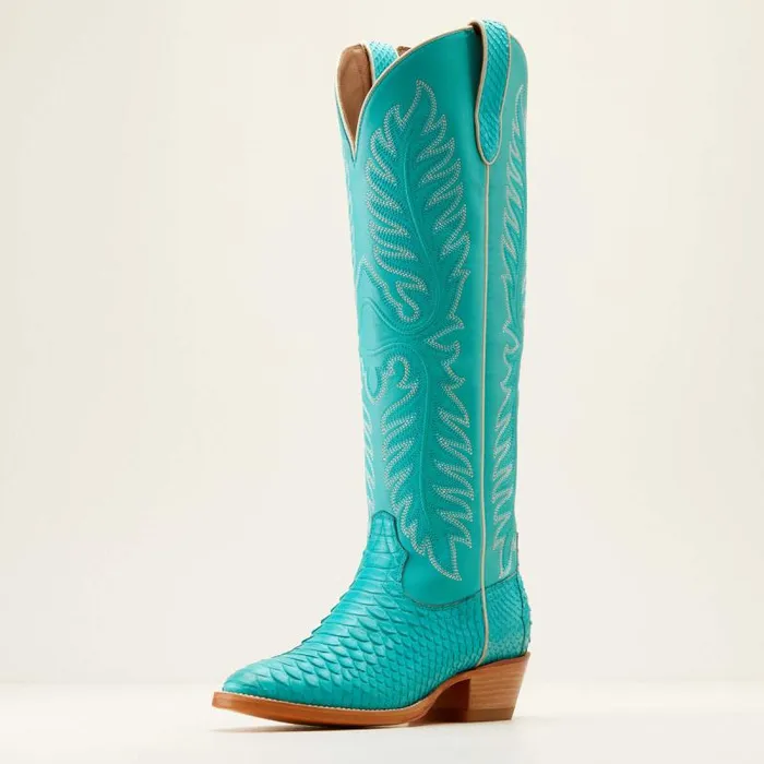 Women Western Boots Ariat Sterling Margot StretchFit Western Boot Blue Oasis Pythonsantorini Women Western Boots Ariat Sterling Margot StretchFit Western Boot Blue Oasis Pythonsantorini