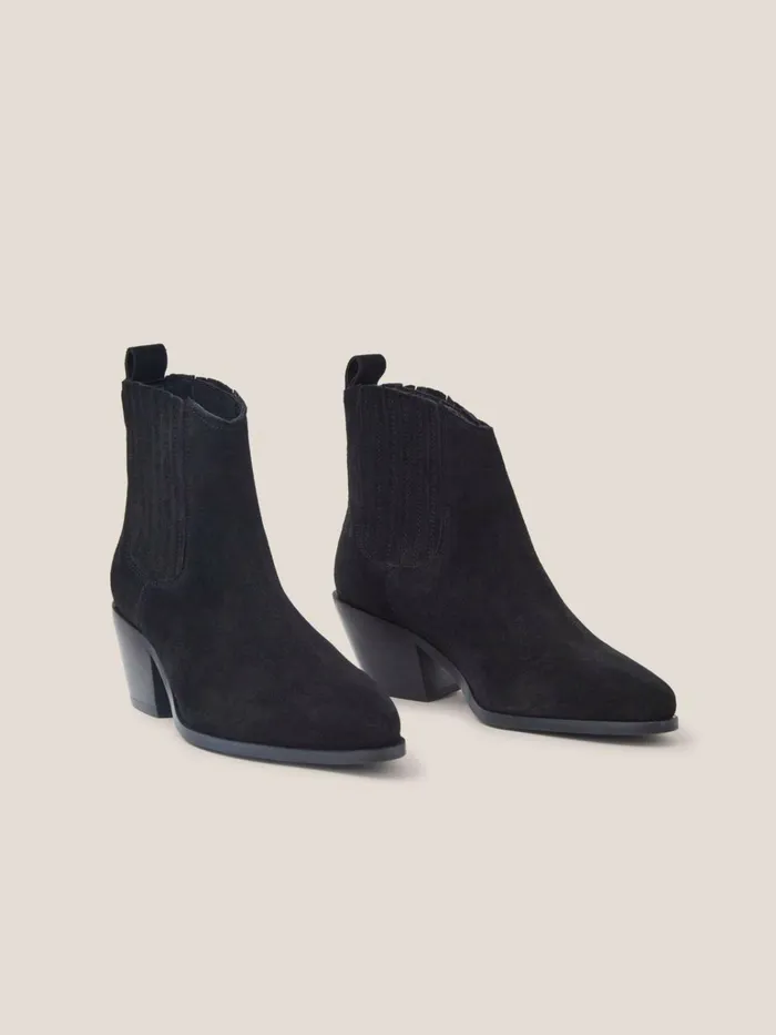 Women White Stuff BOOTS 15 OFF Cherry Suede Ankle Boot Pure Black Women White Stuff BOOTS 15 OFF Cherry Suede Ankle Boot Pure Black