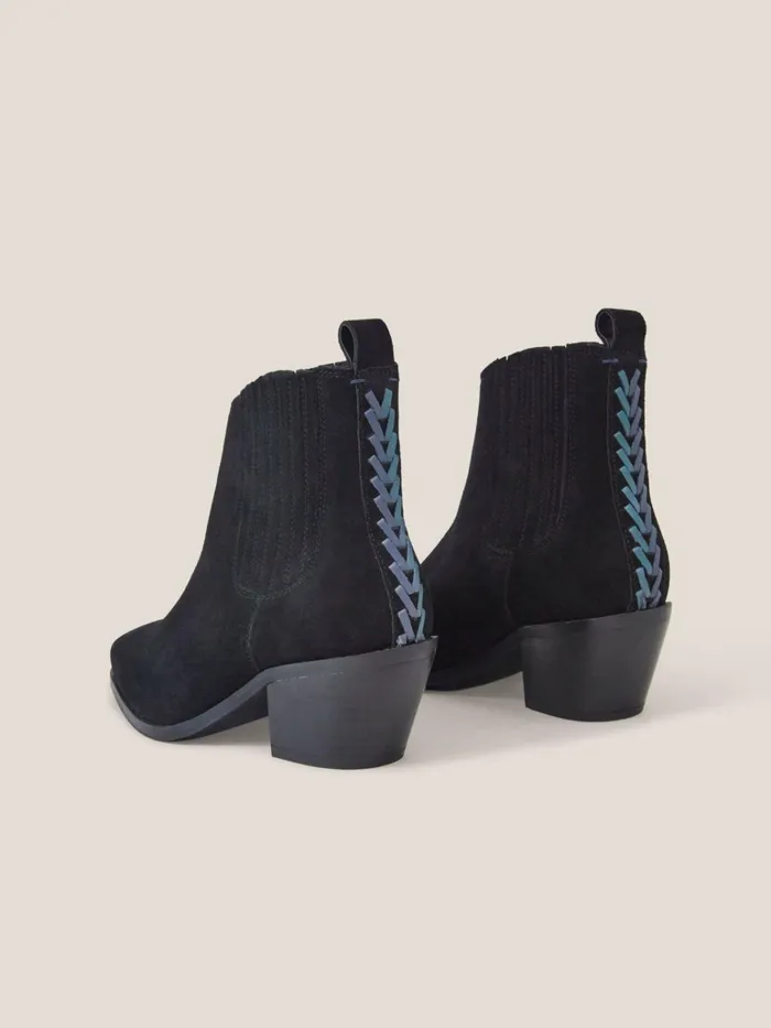 Women White Stuff BOOTS 15 OFF Cherry Suede Ankle Boot Pure Black Women White Stuff BOOTS 15 OFF Cherry Suede Ankle Boot Pure Black