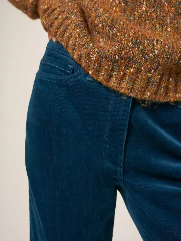 Women White Stuff Petite Clothing Brooke Mid Rise Cord Trouser Dk Teal Women White Stuff Petite Clothing Brooke Mid Rise Cord Trouser Dk Teal