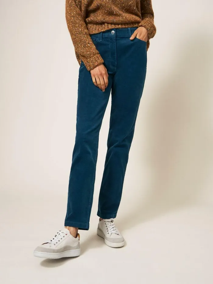 Women White Stuff Petite Clothing Brooke Mid Rise Cord Trouser Dk Teal Women White Stuff Petite Clothing Brooke Mid Rise Cord Trouser Dk Teal