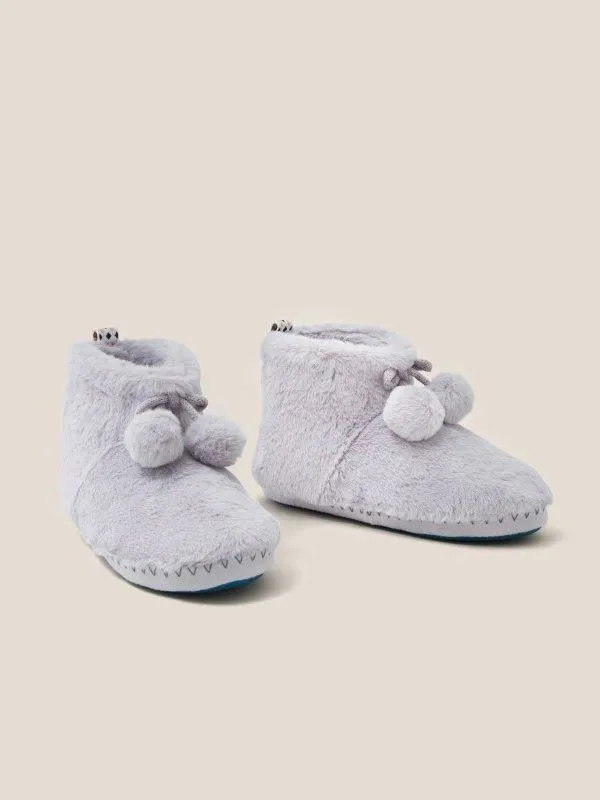 Women White Stuff Pyjamas And Nightwear Faux Fur Bootie Slipper Light Grey Women White Stuff Pyjamas And Nightwear Faux Fur Bootie Slipper Light Grey