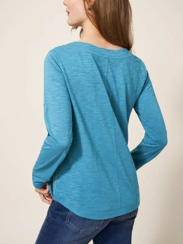 Women White Stuff Tops And Tshirts LONG SLEEVE EMBROIDERED WEAVER Dark Blue Women White Stuff Tops And Tshirts LONG SLEEVE EMBROIDERED WEAVER Dark Blue