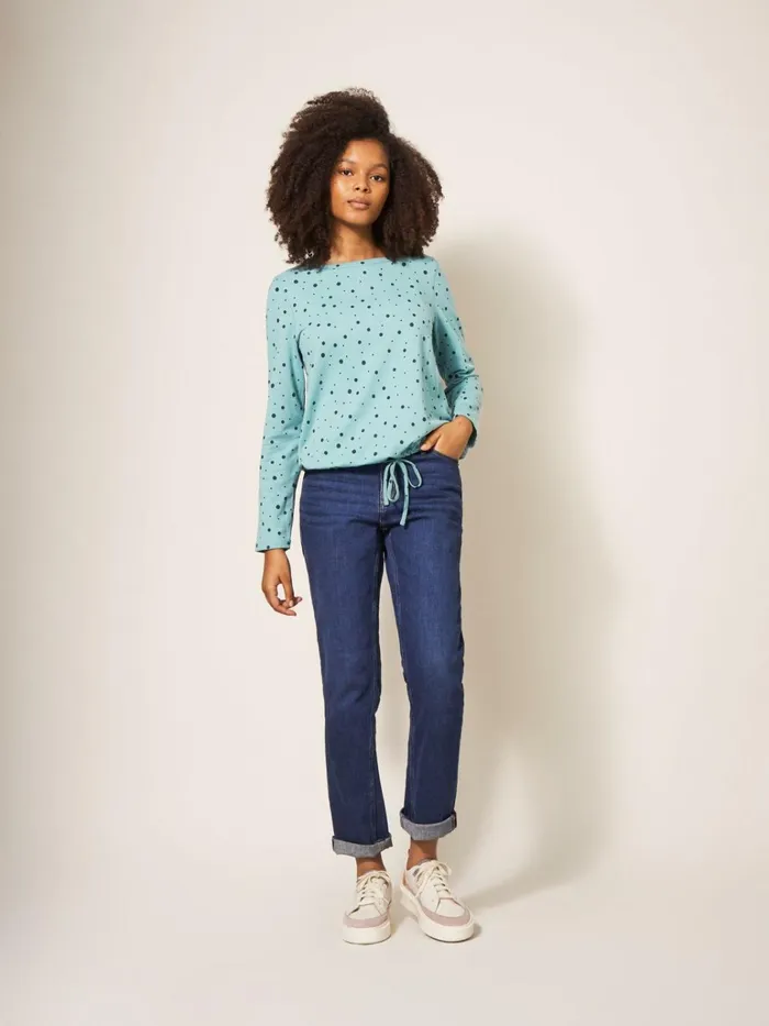 Women White Stuff Tops And Tshirts TARA TIE HEM TOP Teal Multi Women White Stuff Tops And Tshirts TARA TIE HEM TOP Teal Multi