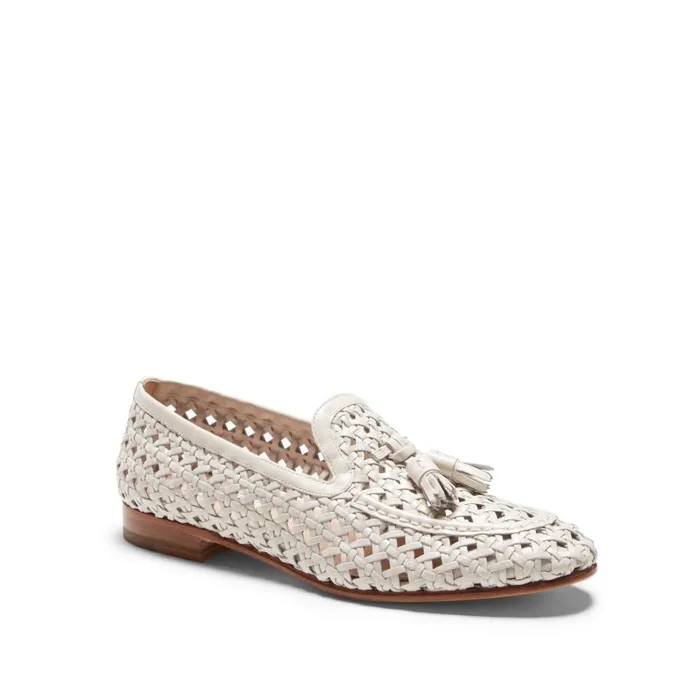 Women Woven Brera Loafer Ivory Fratelli Rossetti Loafers