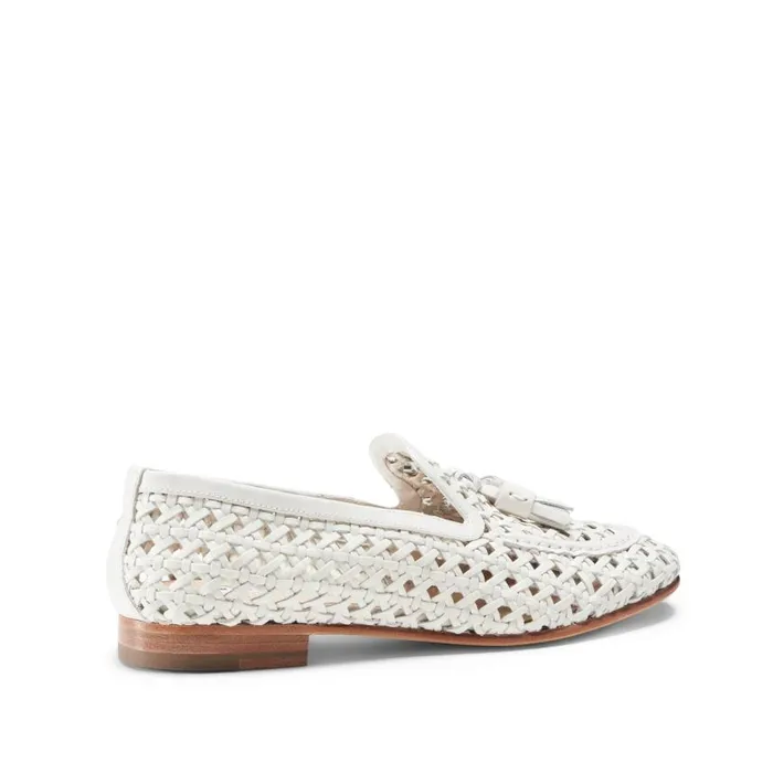 Women Woven Brera Loafer Ivory Fratelli Rossetti Loafers Women Woven Brera Loafer Ivory Fratelli Rossetti Loafers