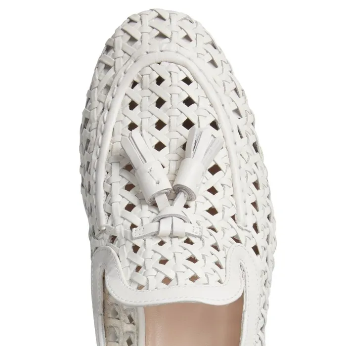 Women Woven Brera Loafer Ivory Fratelli Rossetti Loafers Women Woven Brera Loafer Ivory Fratelli Rossetti Loafers