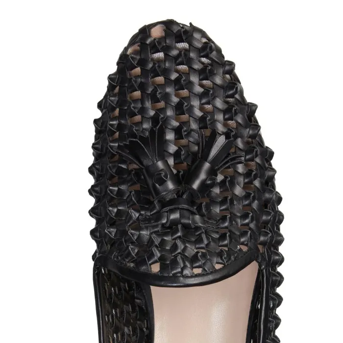 Women Woven Slipper Black Fratelli Rossetti Slip On Women Woven Slipper Black Fratelli Rossetti Slip On
