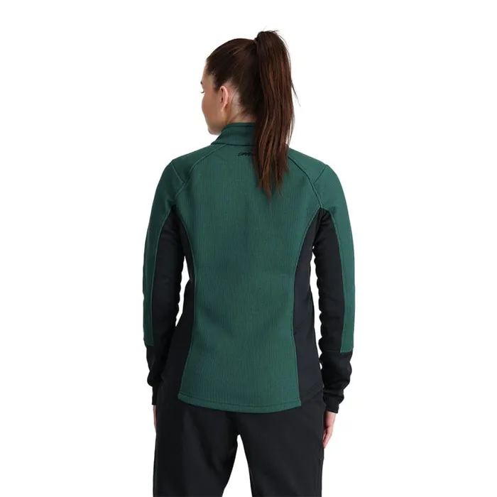 Womens Bandita Full Zip Cypress Green Spyder Sweaters