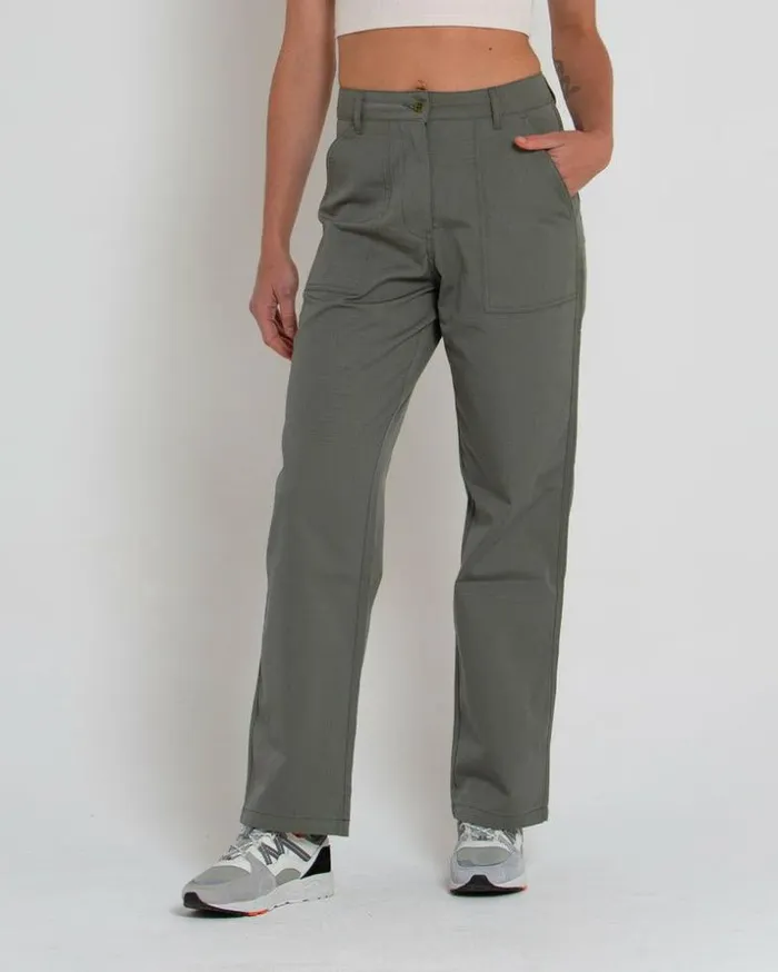 Womens Deus Ex Machina Pants Mona Ripstop Pant 8211 Lichen Green Lichen Green Womens Deus Ex Machina Pants Mona Ripstop Pant 8211 Lichen Green Lichen Green