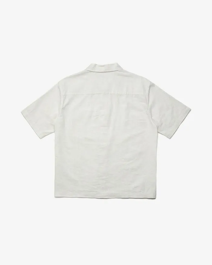 Womens Deus Ex Machina Shirts Onnie Short Sleeve Shirt 8211 Natural Natural Womens Deus Ex Machina Shirts Onnie Short Sleeve Shirt 8211 Natural Natural