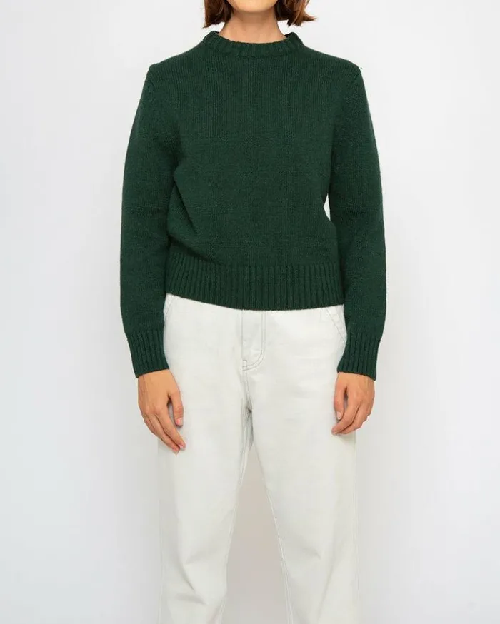 Womens Deus Ex Machina Sweaters Alexia Knit 8211 Jasper Green Jasper Green