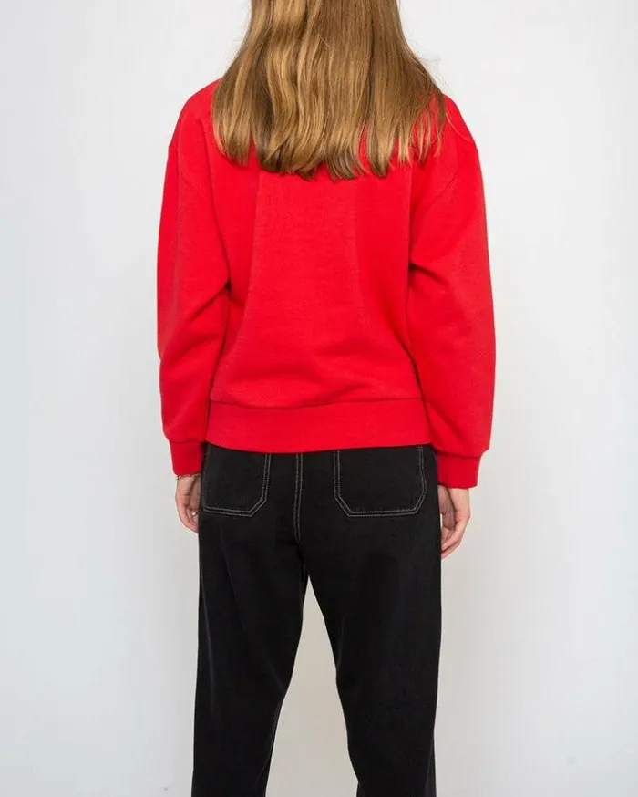 Womens Deus Ex Machina Sweaters True Romance Crew 8211 Rocco Red Rocco Red Womens Deus Ex Machina Sweaters True Romance Crew 8211 Rocco Red Rocco Red