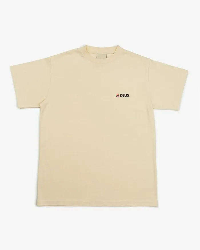 Womens Deus Ex Machina Tees Foxtrot Tee 8211 Bone White Bone White Womens Deus Ex Machina Tees Foxtrot Tee 8211 Bone White Bone White