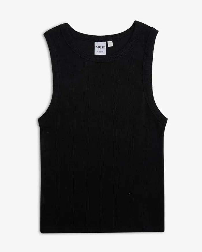 Womens Deus Ex Machina Tees Military Tank 8211 Anthracite Anthracite Womens Deus Ex Machina Tees Military Tank 8211 Anthracite Anthracite