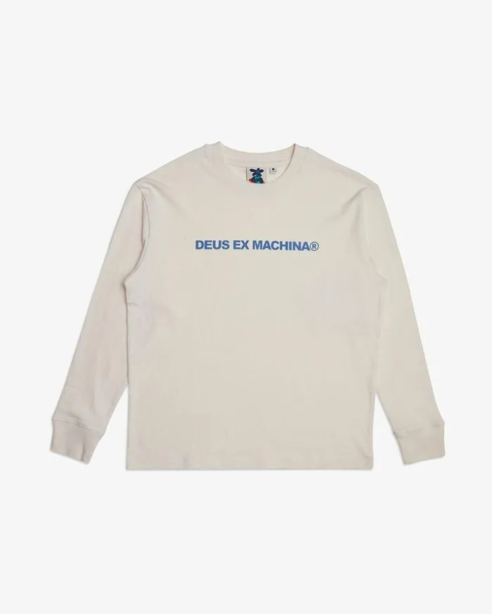 Womens Deus Ex Machina Tees Namesake Long Sleeve Tee 8211 White Sand White Sand Womens Deus Ex Machina Tees Namesake Long Sleeve Tee 8211 White Sand White Sand