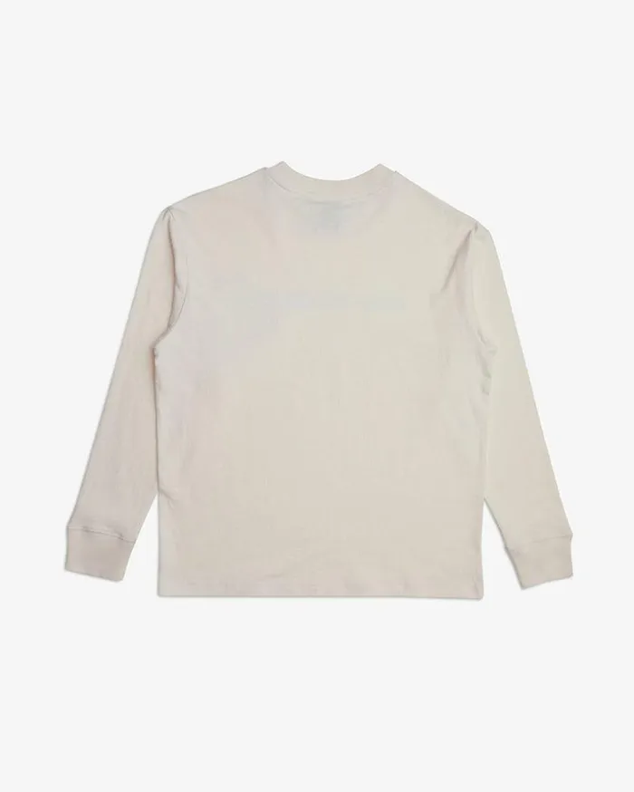 Womens Deus Ex Machina Tees Namesake Long Sleeve Tee 8211 White Sand White Sand Womens Deus Ex Machina Tees Namesake Long Sleeve Tee 8211 White Sand White Sand