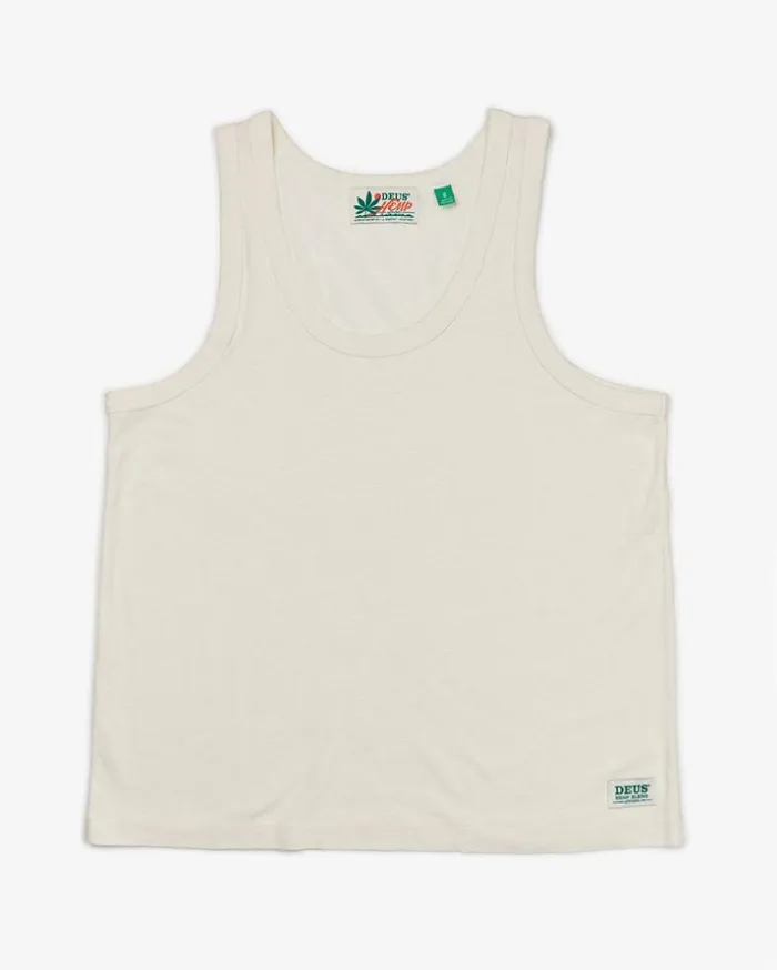 Womens Deus Ex Machina Tees Waverley Tank 8211 Natural Natural Womens Deus Ex Machina Tees Waverley Tank 8211 Natural Natural