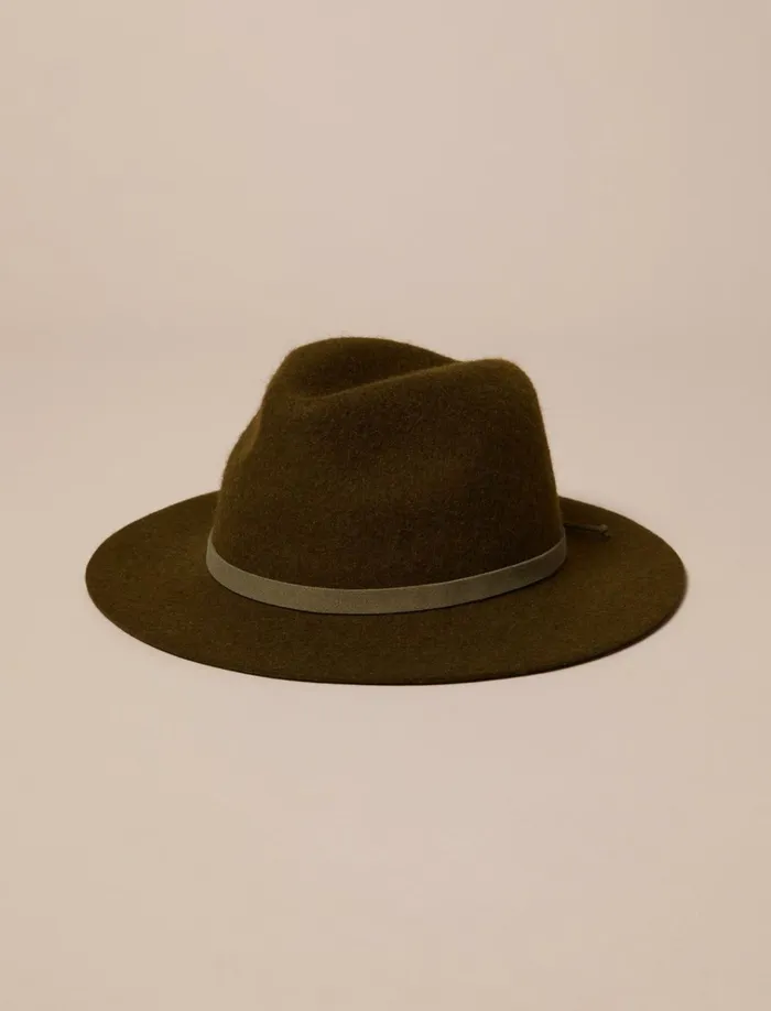 Wool Fedora Light Green Women Lucky Brand Hats