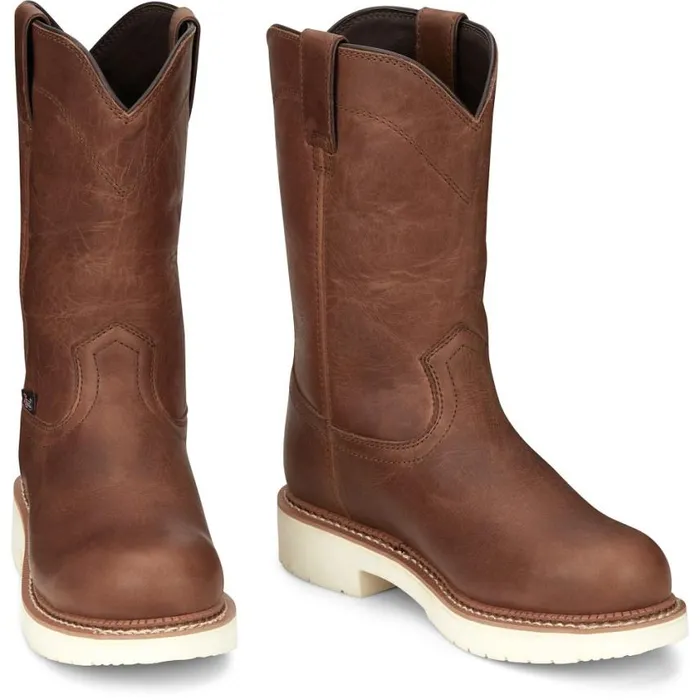 Work Men Justin Boots RoundUp 11034 Work Boot Limited Edition Brentwood Brown 040brown041 Work Men Justin Boots RoundUp 11034 Work Boot Limited Edition Brentwood Brown 040brown041