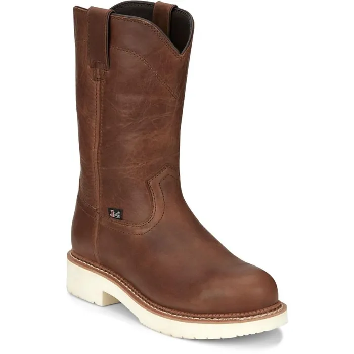 Work Men Justin Boots RoundUp 11034 Work Boot Limited Edition Brentwood Brown 040brown041