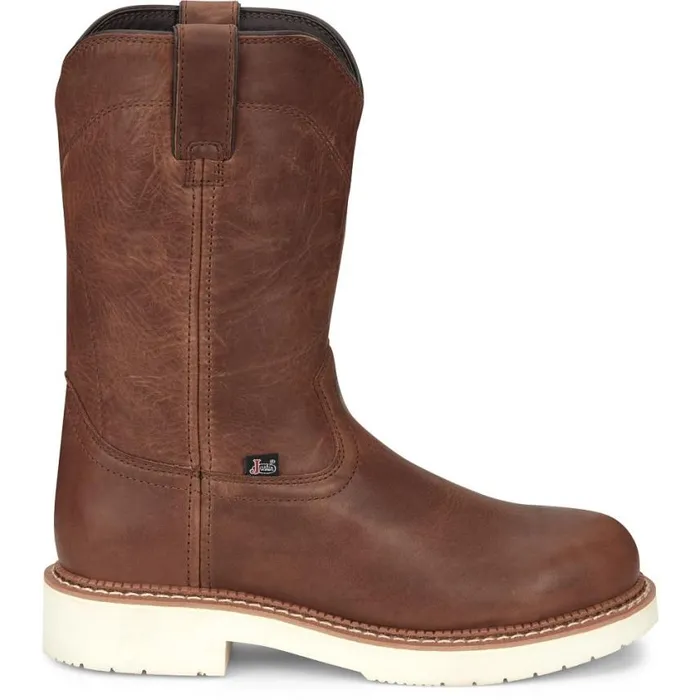 Work Men Justin Boots RoundUp 11034 Work Boot Limited Edition Brentwood Brown 040brown041