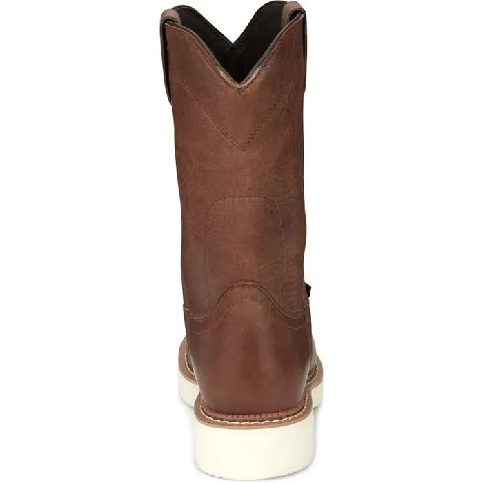 Work Men Justin Boots RoundUp 11034 Work Boot Limited Edition Brentwood Brown 040brown041