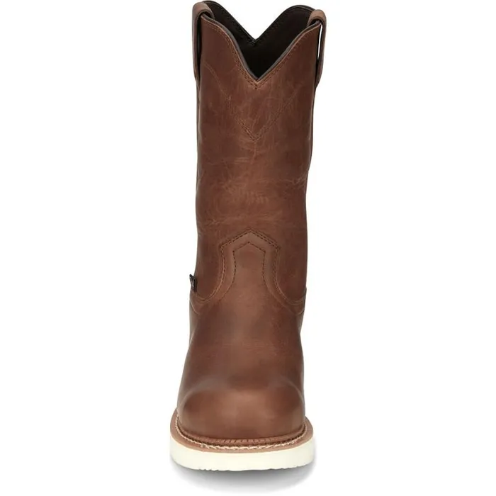 Work Men Justin Boots RoundUp 11034 Work Boot Limited Edition Brentwood Brown 040brown041