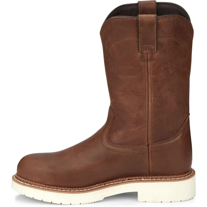 Work Men Justin Boots RoundUp 11034 Work Boot Limited Edition Brentwood Brown 040brown041