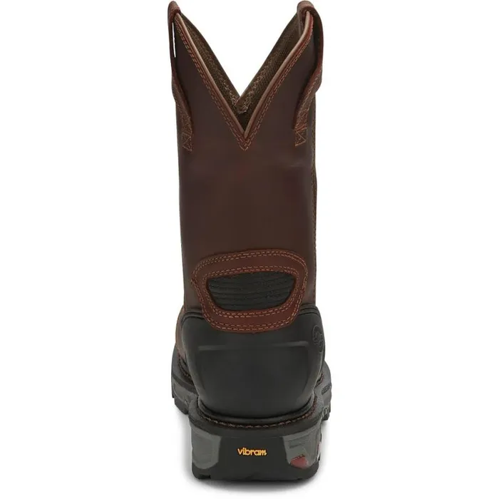Work Men Justin Boots Warhawk II 11034 Waterproof Nano Composite Toe Work Boot Chestnut 040brown041