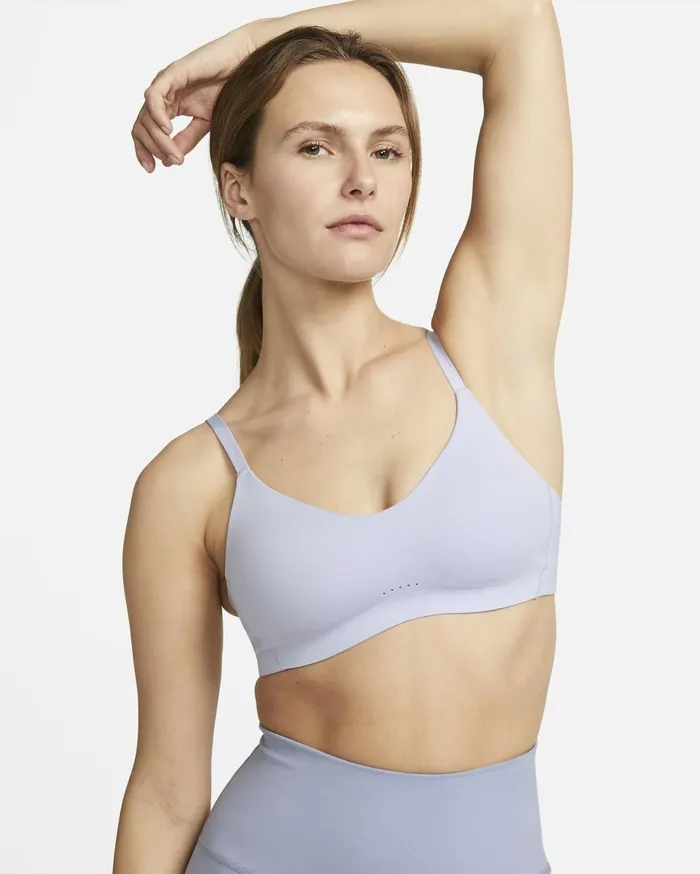 Yoga Women Nike Alate Minimalist Oxygen Purplestone Mauvewhite