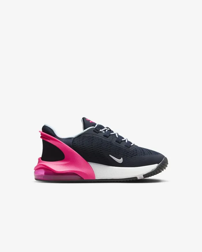 Younger Kids 3 8211 7 Years Kids Nike Air Max 270 GO Dark Obsidianfierce Pinkwhite
