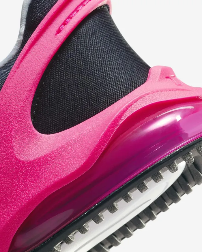 Younger Kids 3 8211 7 Years Kids Nike Air Max 270 GO Dark Obsidianfierce Pinkwhite
