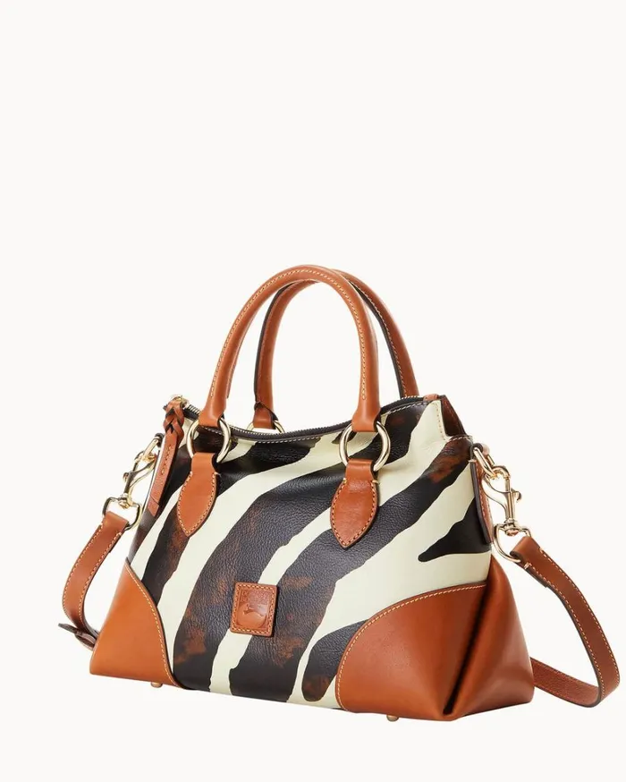 Zebra Leather Satchel 30 Zebra Women Dooney and Bourke Satchels Zebra Leather Satchel 30 Zebra Women Dooney and Bourke Satchels