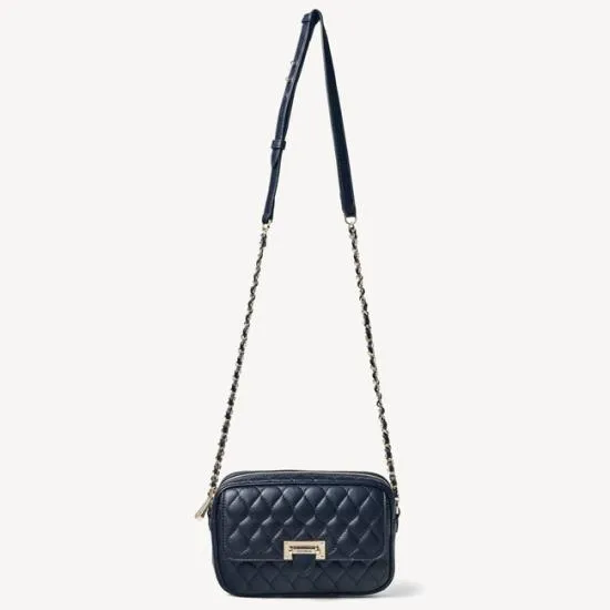 Zip Top Lottie Bag Navy Nappa Women Aspinal Of London Shoulder